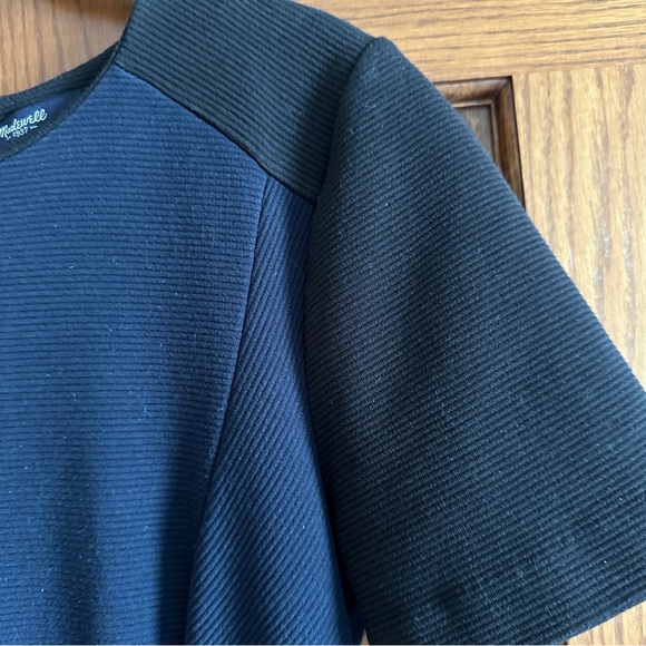 Madewell Gallerist Ponte Colorblock Short Sleeve Dress Size 4 - Picture 4 of 12